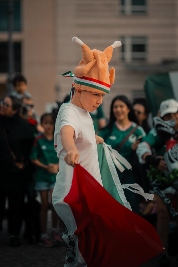 Mexican fan celebration in Berlin
