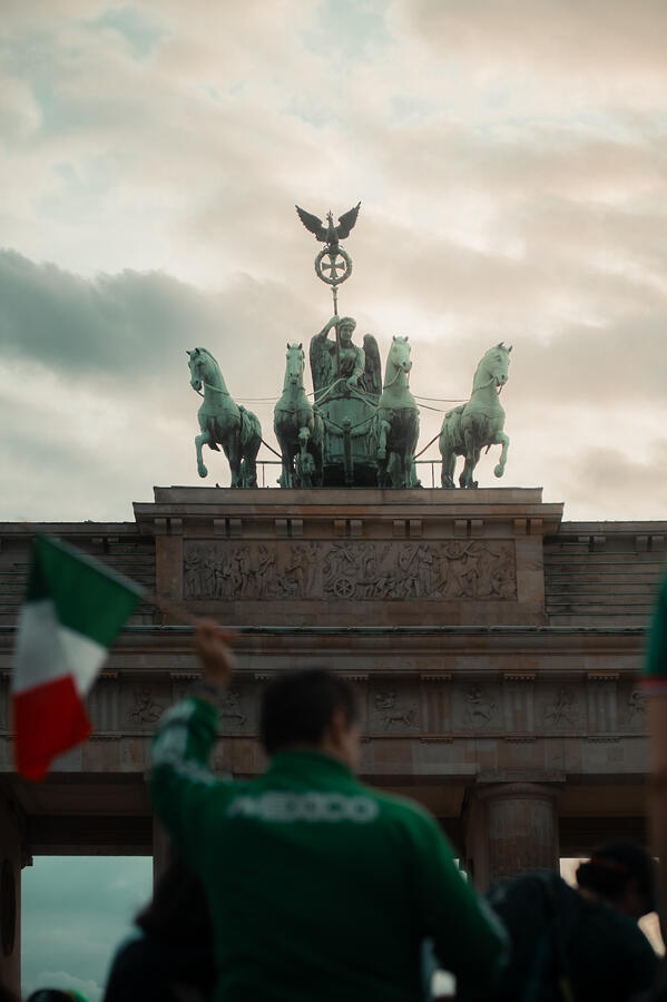 Mexican fan celebration in Berlin Mexican fan celebration in Berlin