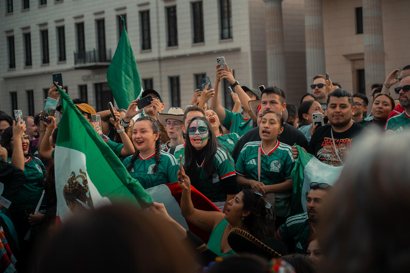 Mexican fan celebration in Berlin