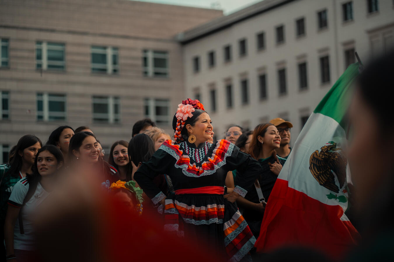 Mexican fan celebration in Berlin