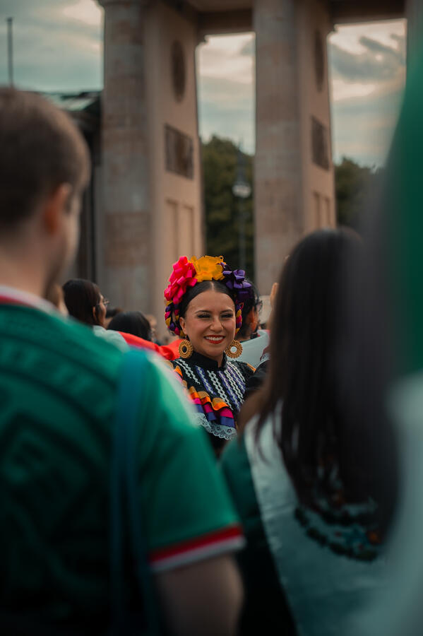 Mexican fan celebration in Berlin